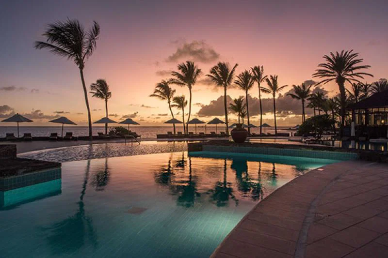 Guests can relax by the new-look pool area