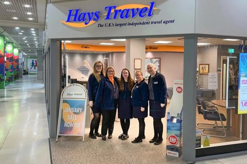 Hays North West regional manager Toni Smith (second left) with the Hays NW team in Runcorn