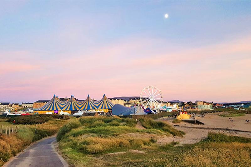 There's a vibrant atmosphere in Bundoran during the festival
