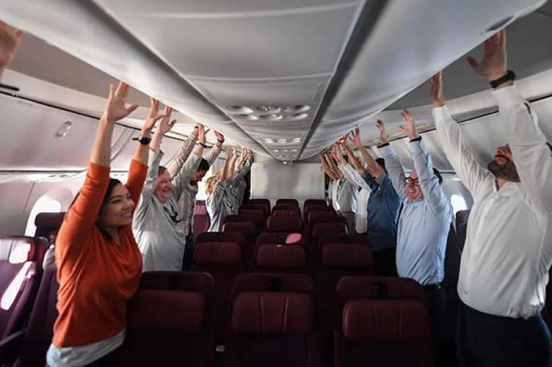 Researchers travelled on test flights to investigate ways to reduce jet lag. Credit: James D Morgan/Qantas