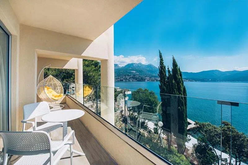Guests can soak up the stunning views from Iberostar Herceg Novi