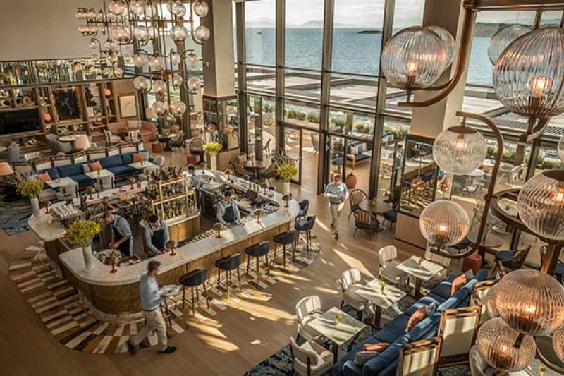 Avra was designed by Martin Brudnizki and offers cocktails and snacks