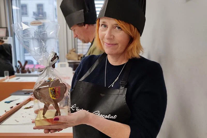 Rachel with her Marmite de l’Escalade creation