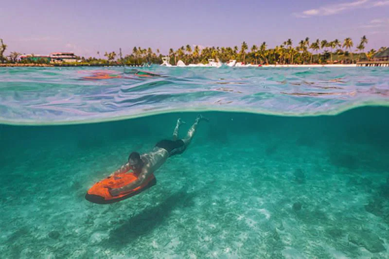 Siyam World offers an array of watersports, including Seabob watercrafts