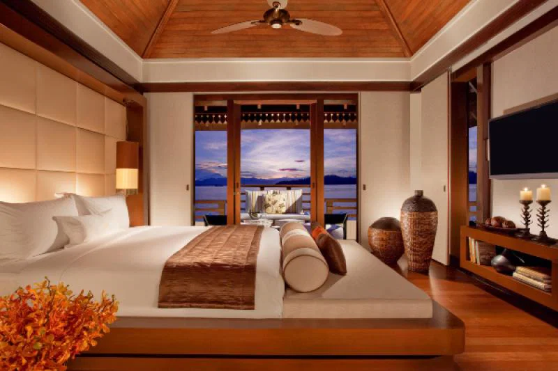 A Canopy Villa suite at Gaya Island Resort