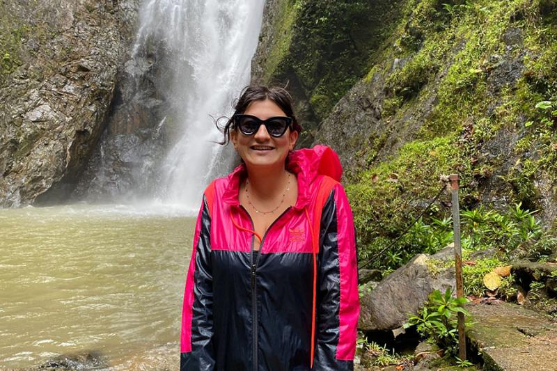 Ilaria Grasso Macola waterfall walk Fiji
