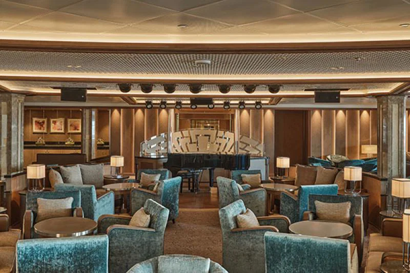 Dolce Vita is the ship’s main bar and social focus
