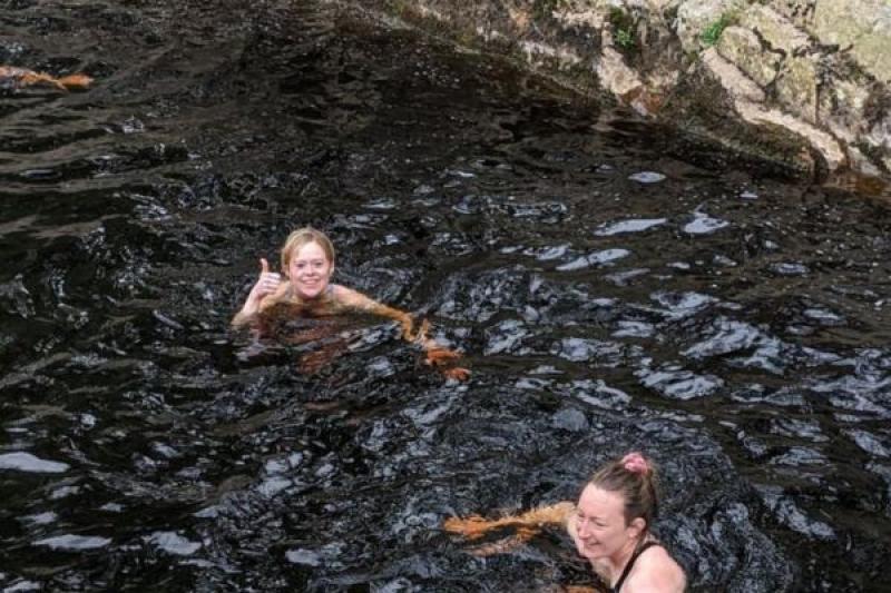 Swimming in Glen Dye