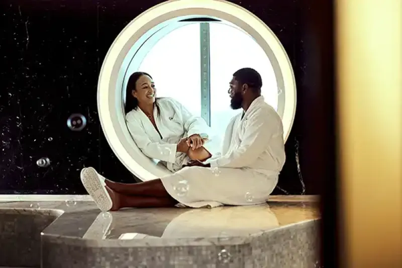 Relaxing in the Redemption Spa