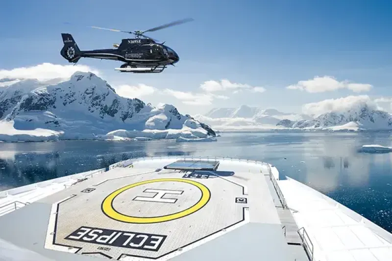 Scenic Eclipse has a helicopter