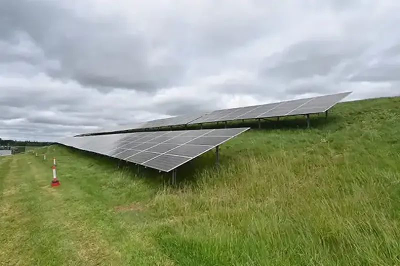 Some of the solar panels located at BHX