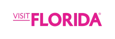 Visit Florida logo in pink