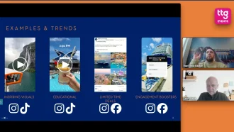 Screenshot of social media examples