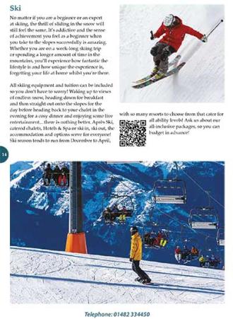 Beverley Travel ski brochure