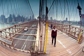 Brooklyn Bridge, New York City.